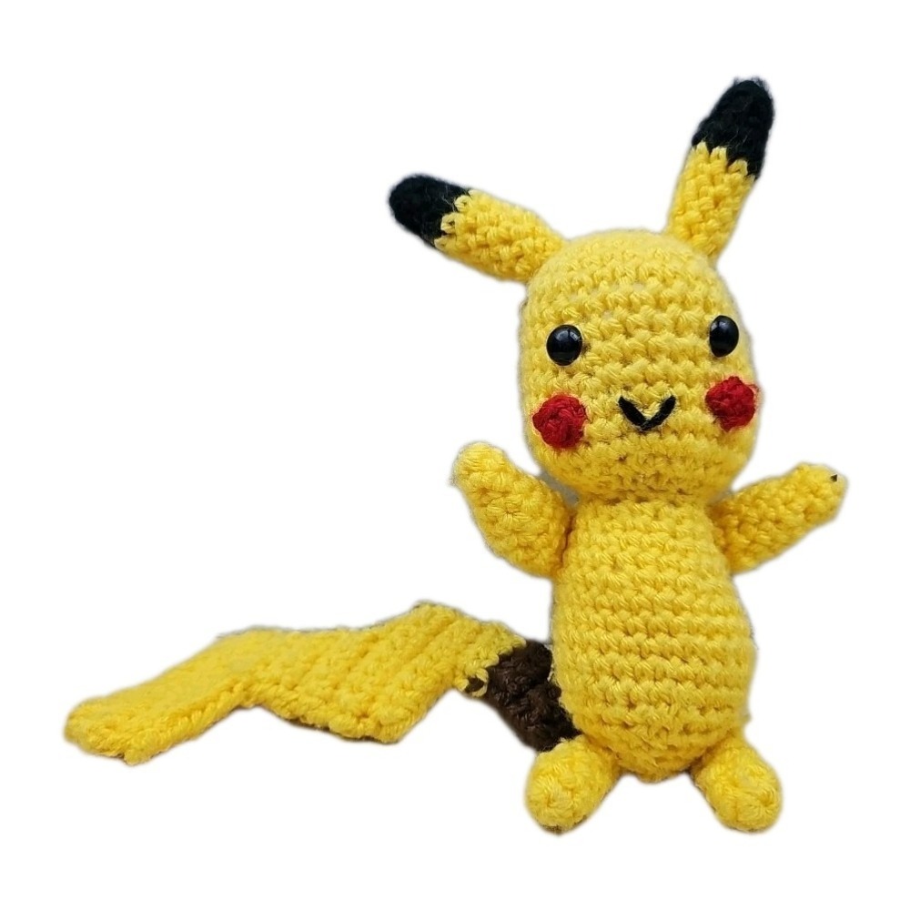 Pikachu Pokemon Handmade Crochet Amigurumi Stuffie